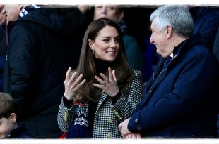 Duchess Kate Wows In Glamorous Coat At Six Nations Rugby Match