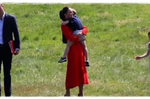 Mummy's Home! Prince Louis Run Into Kate Arms After Jubilee Trip