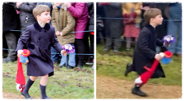 Adorable Louis Runs After Princess Charlotte So He Could Give Her A Bouquet Of Flowers