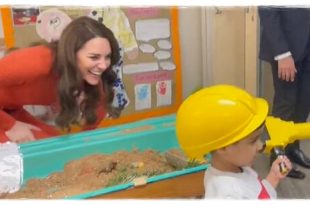 Princess Kate Laughs Out Loud When Cute Child Dressed As A Builder Steals The Spotlight