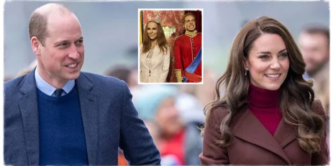 New Creepy Wax Figures From Prince William & Kate Are Viral On TikTok