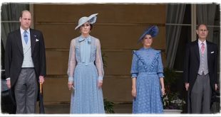 Sophie And Кate Twin In Blue At Buckingham Palace Garden Party