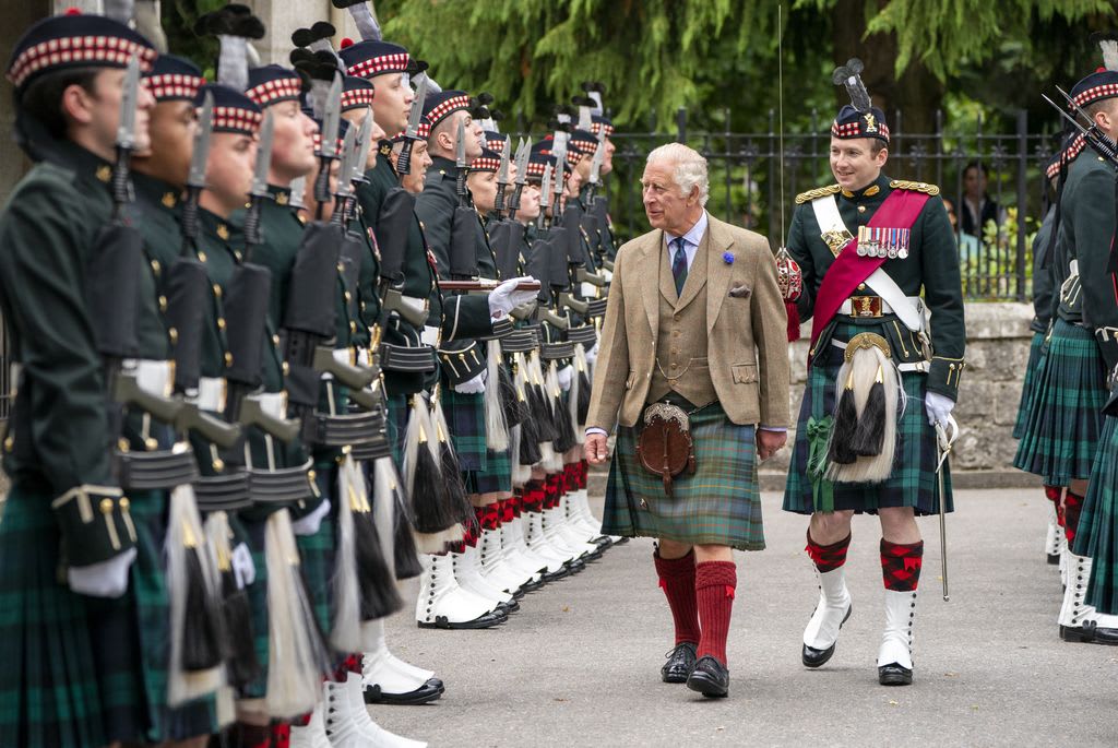 The King inspects Balaklava Company, 5th Battalion, The Royal Regiment of Scotland
