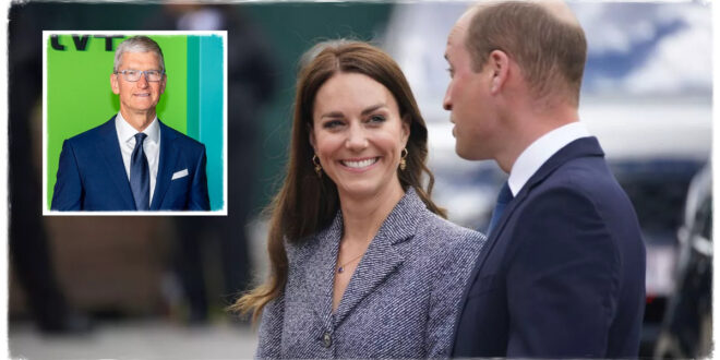 William And Kate Met With Apple's CEO Timothy Cook At Windsor Castle