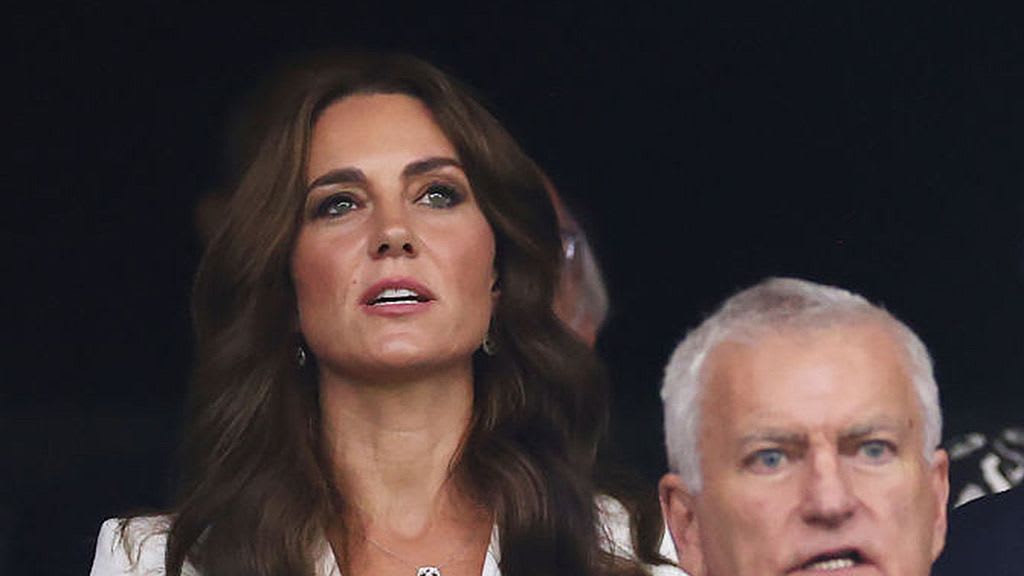 Princess Kate watching a match at the Rugby World Cup in France