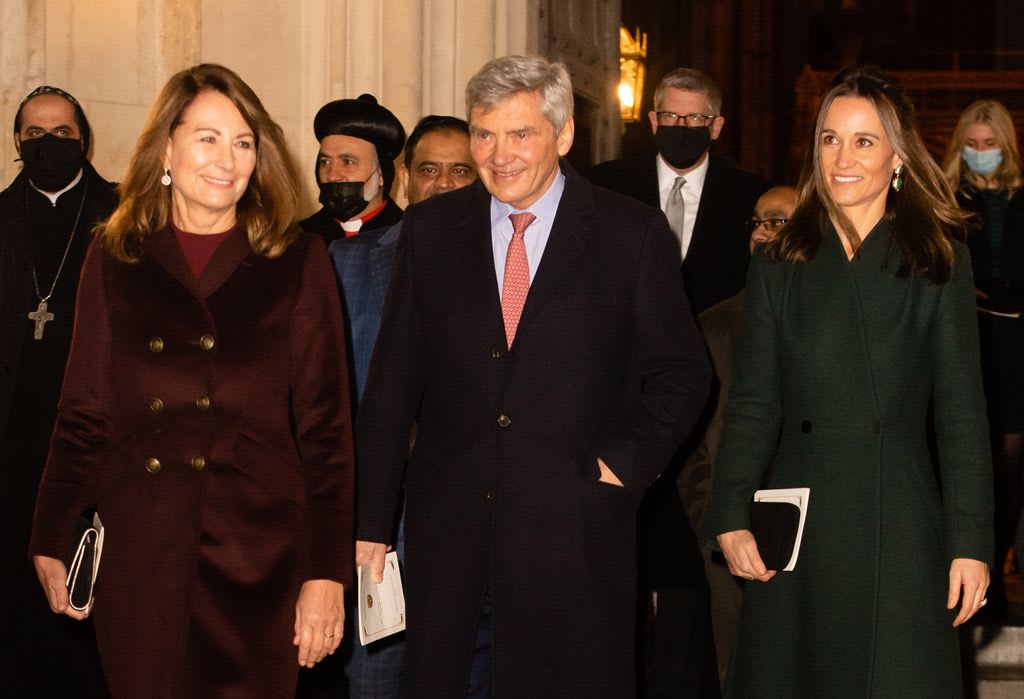 Carole, Michael and Pippa Middleton at Christmas carol concert 2021