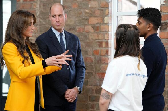 Kate and William talk to young people
