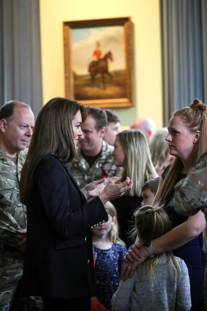 Kate Middleton visits The Queen's Dragoon Guards Regiment for the first time as their Colonel in Chief