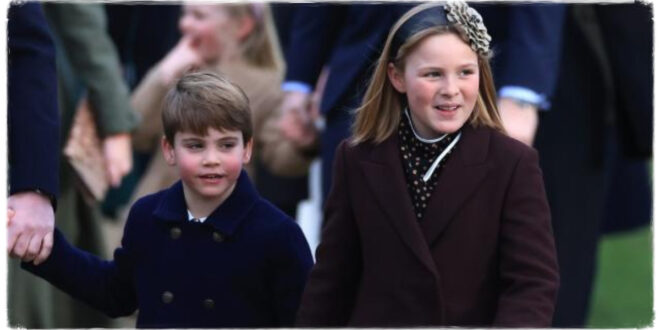 Prince Louis And His Smiling Cousin Mia Tindall Steal The Show At Sandringham