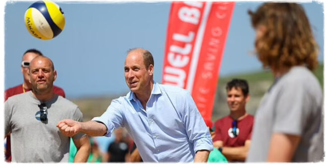 Prince William Played Volleyball And Happily Posed For Selfies With Well-Wishers