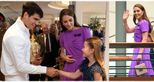 Kate Middleton Beams as Princess Charlotte Meets Wimbledon Champion Carlos Alcaraz