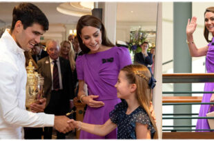 Kate Middleton Beams as Princess Charlotte Meets Wimbledon Champion Carlos Alcaraz