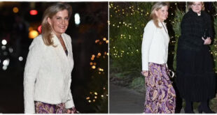 Duchess Sophie Turns Heads in a Purple Paisley Maxi Dress Breaking Festive Style Norms