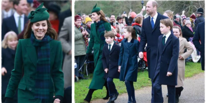 Kate Middleton Radiates Joy During Emotional Christmas Day Church Visit with Royals