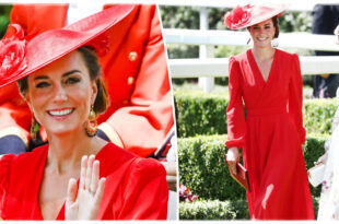 Princess Kate’s Bold Red Ascot Dress Crowned Most Stylish Summer 2025 Outfit