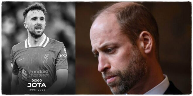Prince William Pays Emotional Tribute to Diogo Jota, Expressing ‘Deep Sadness’