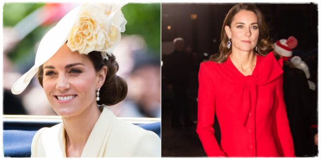 Princess Kate wearing outfits in the colour of the season, a shade she has loved for years