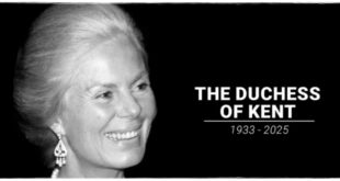 Katharine, Duchess of Kent, smiling at a public event—remembered after her passing at age 92