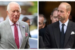 Prince William arriving at Balmoral Castle to meet his father, King Charles