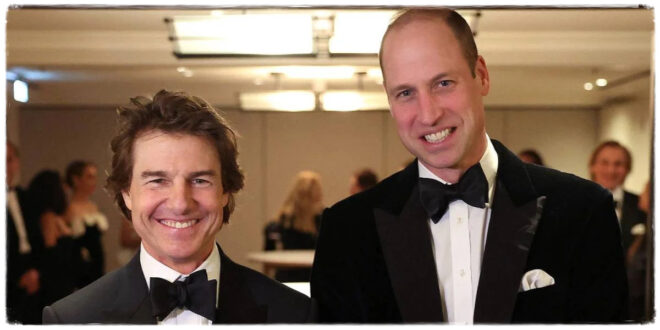 Prince William delivering a powerful Earthshot Prize speech alongside Tom Cruise on stage