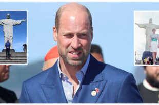 Prince William smiling as he recreates Princess Diana’s iconic Rio de Janeiro photo moment during his Brazil visit