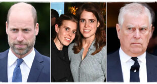 Prince William with Princess Beatrice and Princess Eugenie amid reports he is protecting them during the Andrew scandal