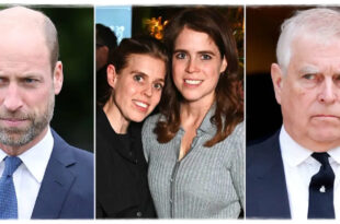 Prince William with Princess Beatrice and Princess Eugenie amid reports he is protecting them during the Andrew scandal