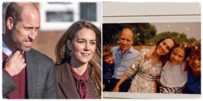 A collection of Prince William and Princess Kate’s Christmas cards showing subtle changes through the years