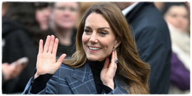 Princess Kate running in heels during a royal engagement detour