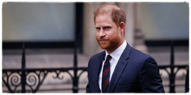 Prince Harry appearing emotional during a surprise public outing