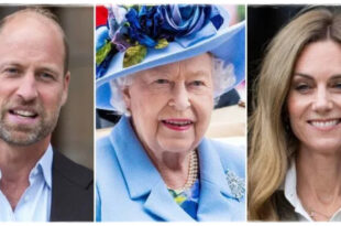 Queen Elizabeth II with Princess Kate before her marriage to Prince William