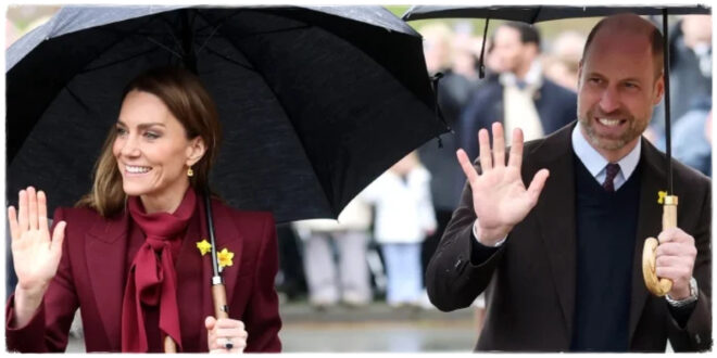 Prince William and Princess Kate during a public appearance amid growing pressure on the Royal Family