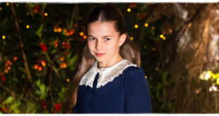 Princess Charlotte smiling during a royal event as her emotional Mother’s Day card message about Prince William is revealed