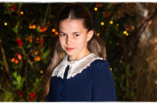 Princess Charlotte smiling during a royal event as her emotional Mother’s Day card message about Prince William is revealed