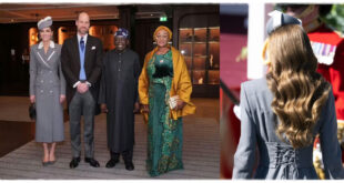 Princess Kate looking glamorous while attending the Nigerian State Visit in an official royal role