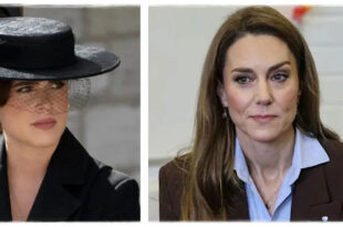 Princess Kate and Princess Eugenie at a royal event amid reports explaining why Kate keeps her distance