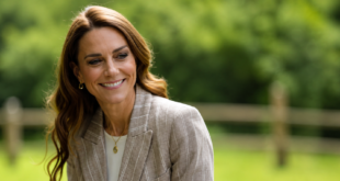 Princess Kate during a nature-focused moment on day two of her Italy visit