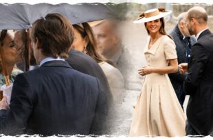 Prince William greeting Princess Beatrice warmly during a royal event amid speculation about King Charles’ family strategy