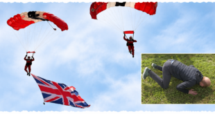 Prince Harry after completing a charity skydive in Canada before sharing an update about Meghan, Archie and Lilibet’s life in the UK