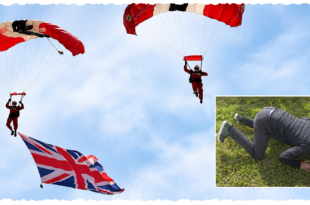 Prince Harry after completing a charity skydive in Canada before sharing an update about Meghan, Archie and Lilibet’s life in the UK