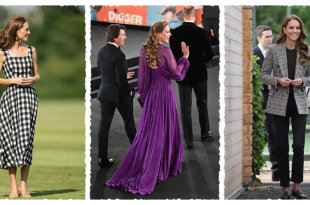 Princess Kate wearing rich dark autumn tones as she embraces a more luxurious seasonal royal wardrobe