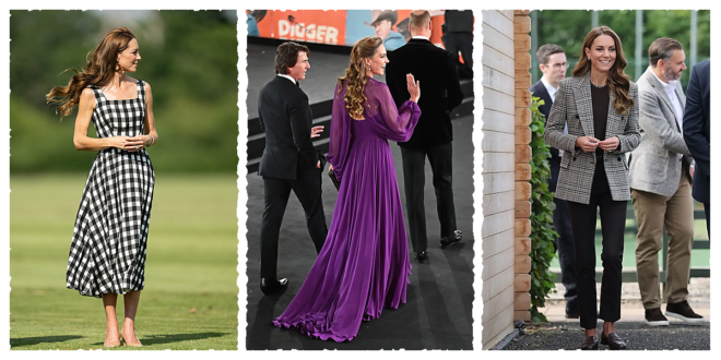 Princess Kate wearing rich dark autumn tones as she embraces a more luxurious seasonal royal wardrobe