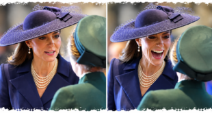 Princess Kate laughing with Princess Anne after an awkward greeting at the Commonwealth Day service at Westminster Abbey