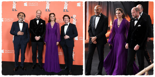 Prince William and Princess Kate reunite with Tom Cruise on the red carpet at the Digger world premiere in London