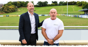 Prince William and Ross Kemp taking part in an emergency training exercise during the Ready Together launch in Ilminster, Somerset